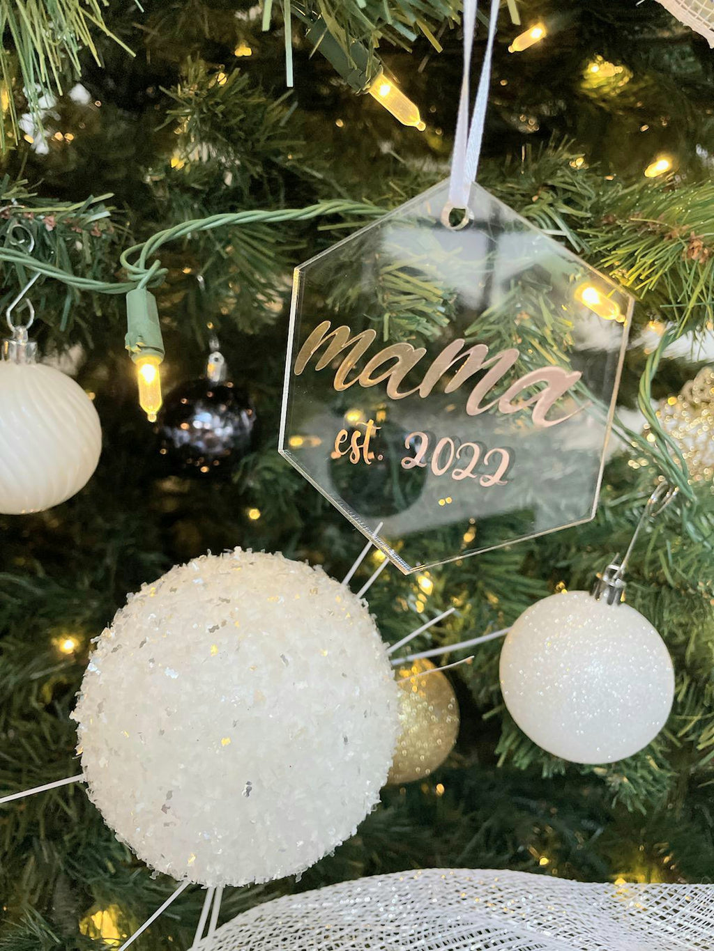 mama est. 2022 Ornament